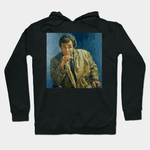 Columbo Portrait Painting - “Murder, A Self Portrait” Hoodie by HBogart